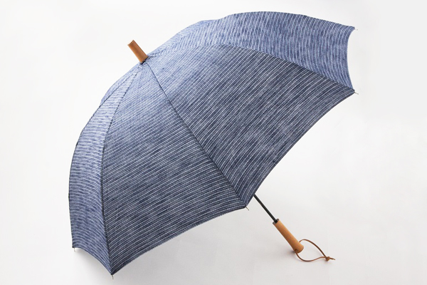 久留米絣・坂田織物－デニムのように育てる、男子のための日傘 